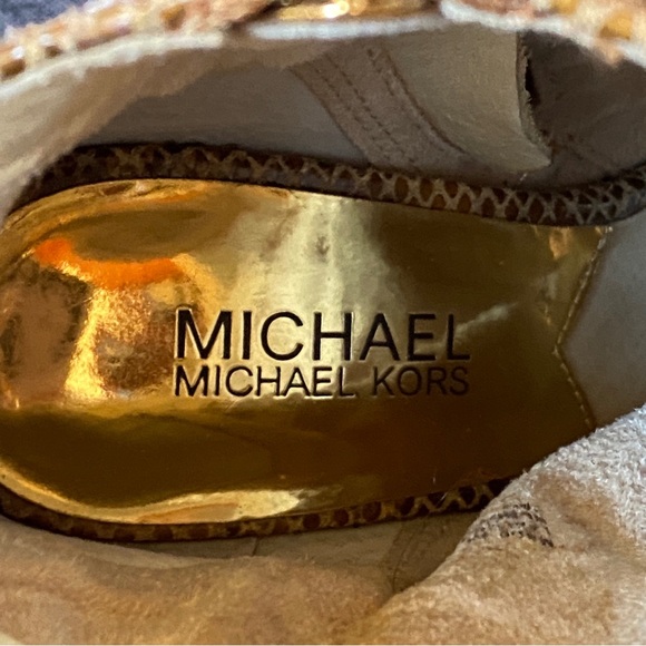 Michael Kors Peep Toe ‘Snake Skin’ Ankle Booties - Picture 12 of 14